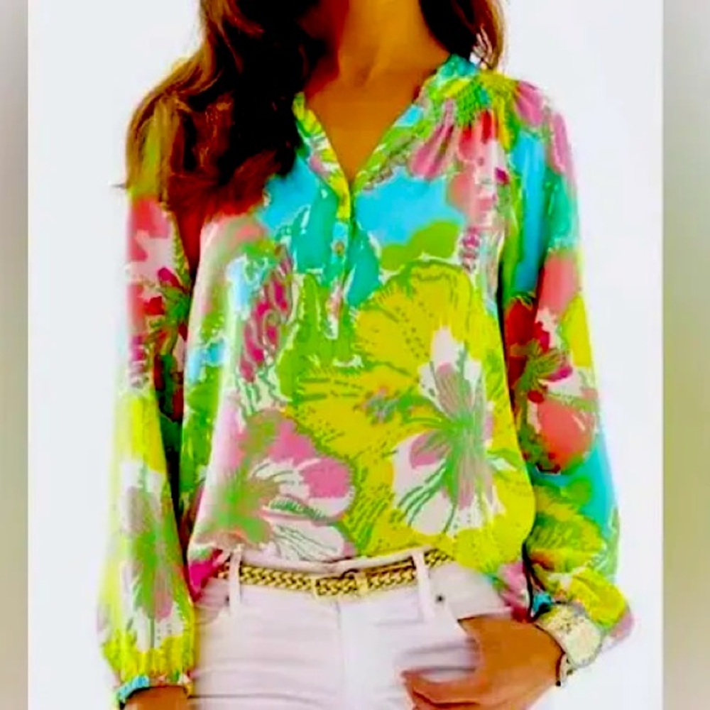 Lilly Pulitzer Elsa Silk Top